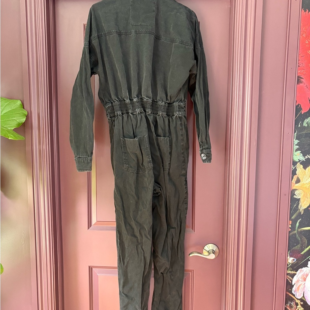 River Island Black Denim Jumpsuit - Picture 2 of 8